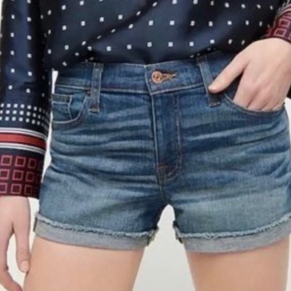 J. Crew Cuffed Denim Shorts 27